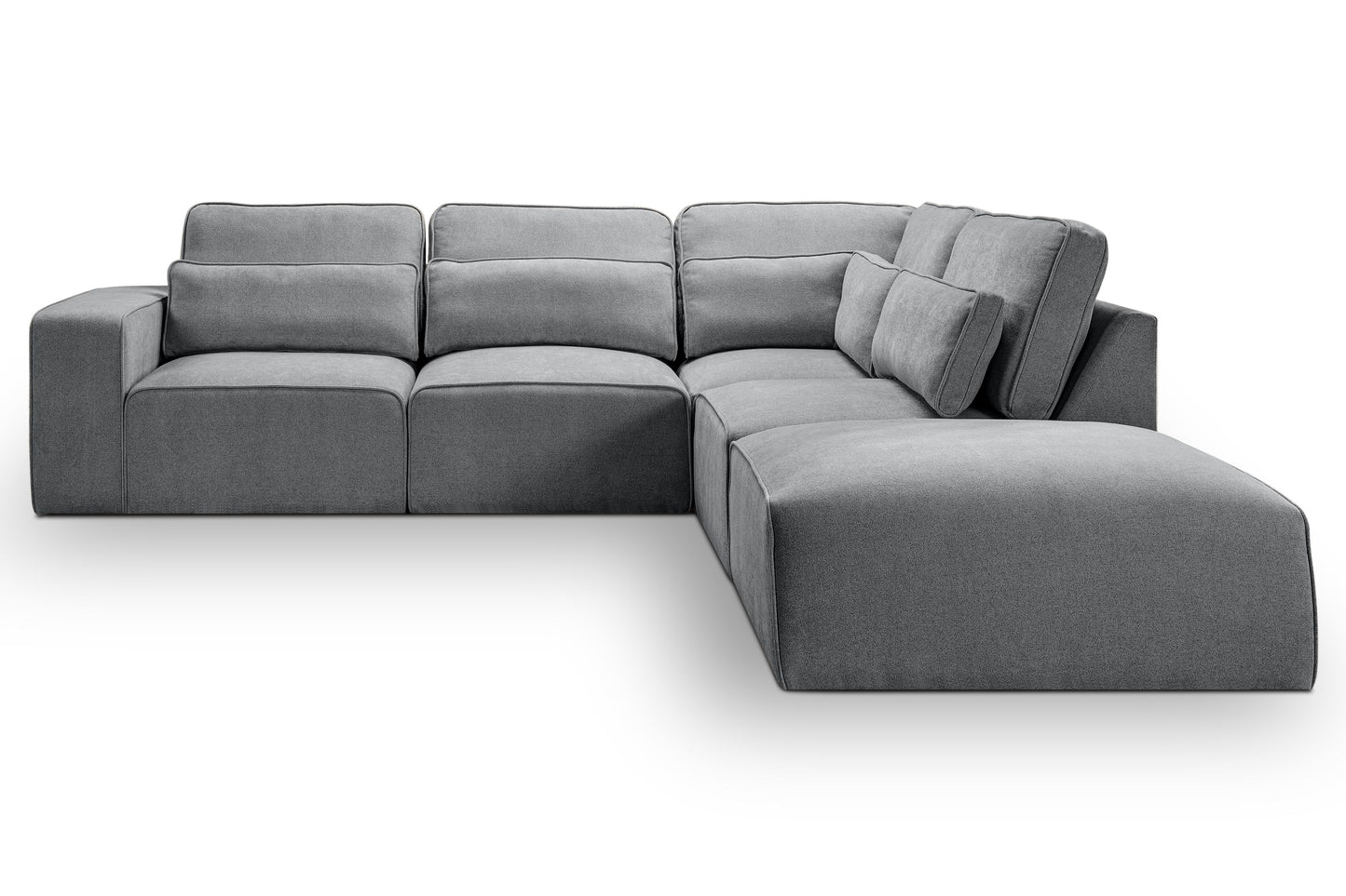 Ecksofa Lux – Modulare Wohnlandschaft mit Ottomane