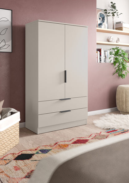 Homes & Jones Kleiderschrank 80 cm, Jugendzimmerschrank mit Schubladen