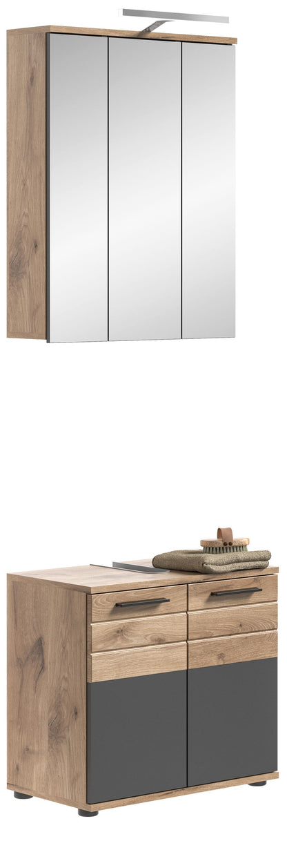 Homes & Jones Badezimmer Set 3-tlg., Badmöbel Set