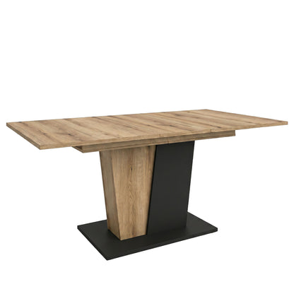 Molina Esstisch  (B/H/T: 150x76x90 cm) in Evoke Oak Nachbildung und Basalt grau