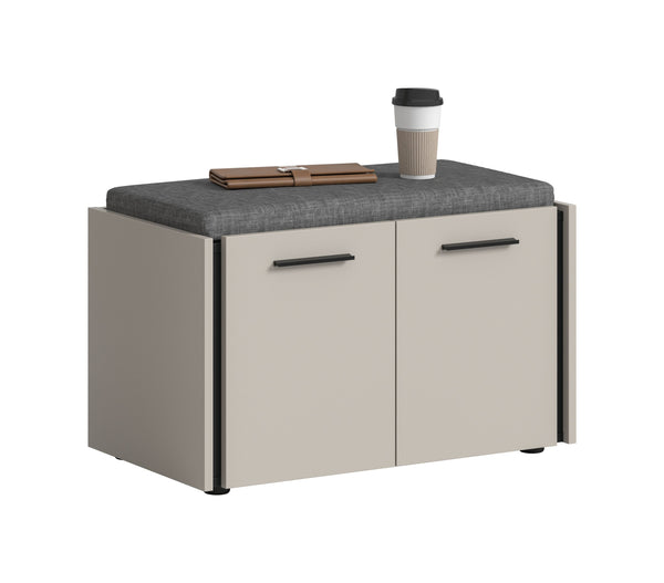 Banc avec coussin EMIL (L/H/P : env. 75/42/40 cm) en cachemire/cachemire