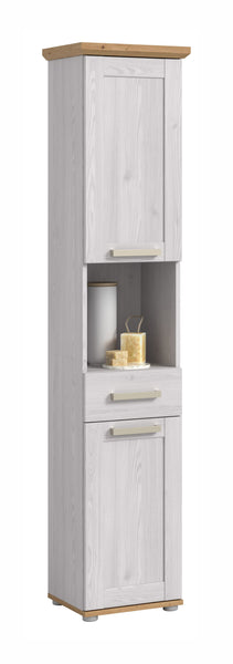 Tall cabinet VERONA (W/H/D: approx. 39/187/34 cm) in Sibiu Larch reproduction/Sibiu Larch reproduction