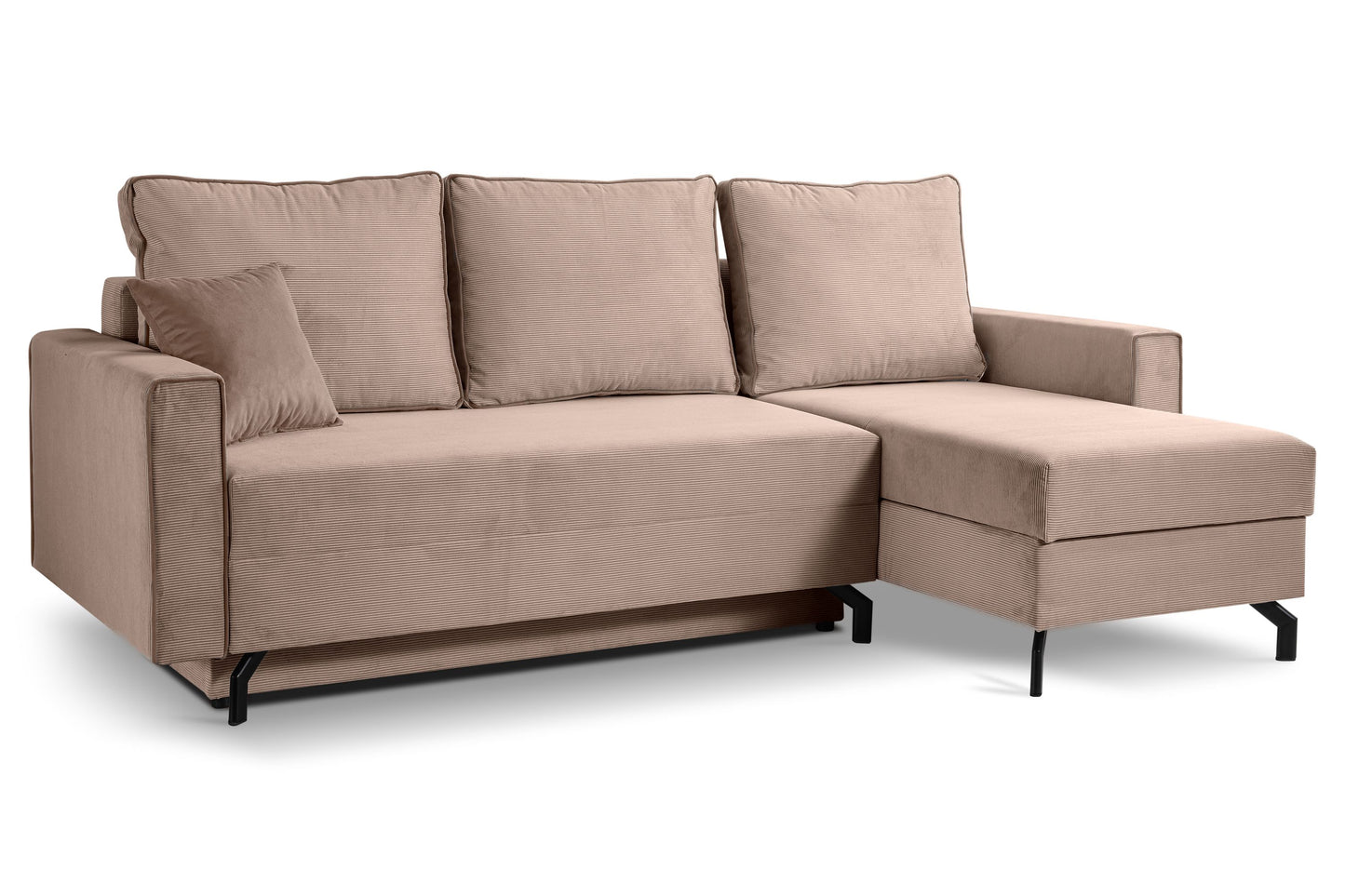 Canapé-lit Marti – Canapé moderne en velours côtelé avec fonction couchage