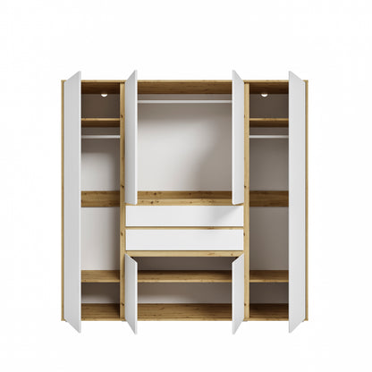 Homes & Jones Kleiderschrank 4trg., Gesamtbreite 197 cm, Universalschrank