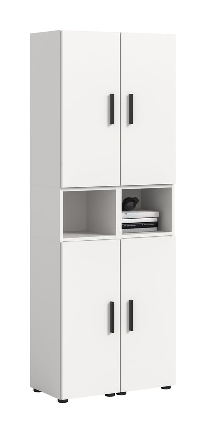 Wall Unit THE ONE (W/H/D: approx. 65/178/34 cm) in Artisan Oak finish/Smoke Green