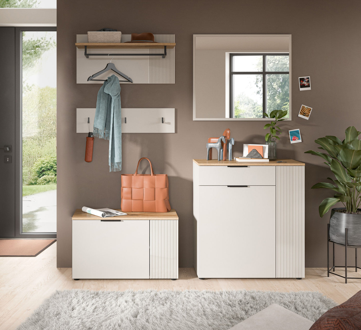 Homes & Jones Garderoben Set 5-tlg., Garderobenset, Dielen-Flurmöbel