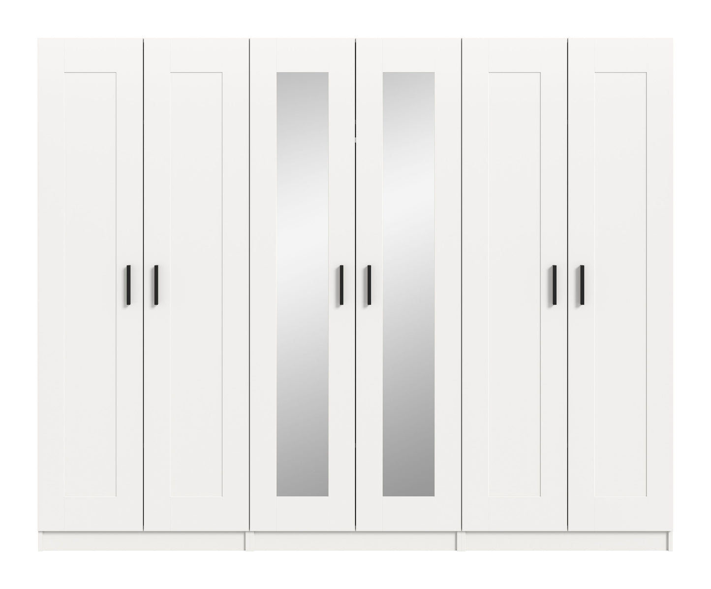 Combinaison d'armoires VISBY (L/H/P : env. 240/194/56 cm) en blanc/blanc