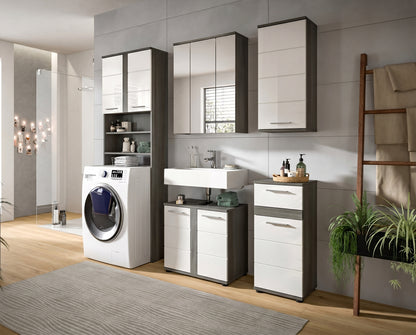 Blake Badkombination (B/H/T: 188x191x34 cm) in Salbei und Artisan Eiche Nachbildung