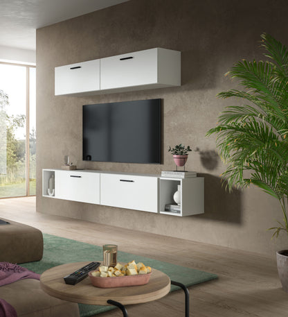 Homes & Jones Wohnwand 2-tlg. TV Möbel Modular Lowboard, Wohnzimmerschrank