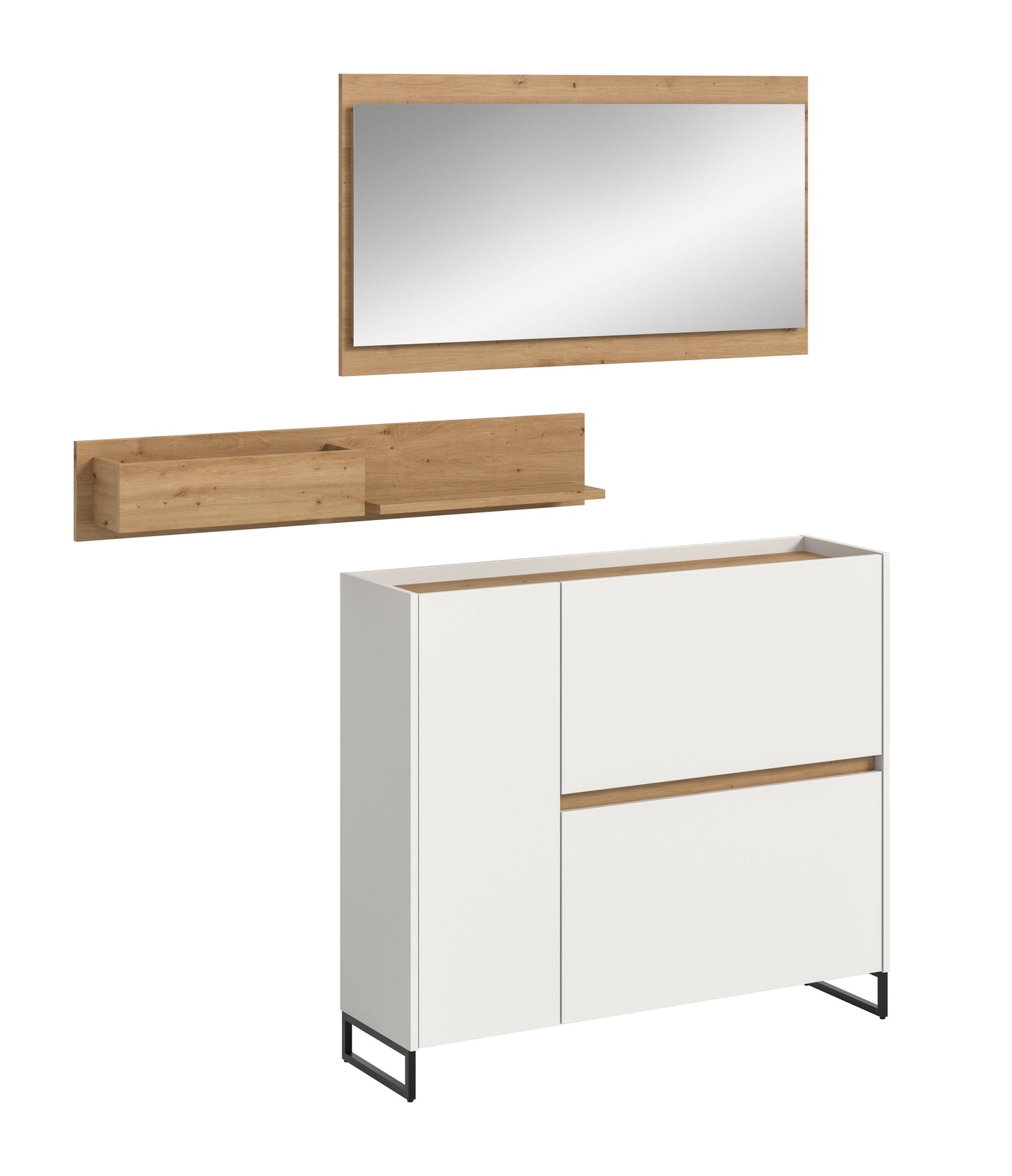 Homes & Jones Garderobe 3-tlg., Garderobenset, Dielenmöbel-Flurmöbel