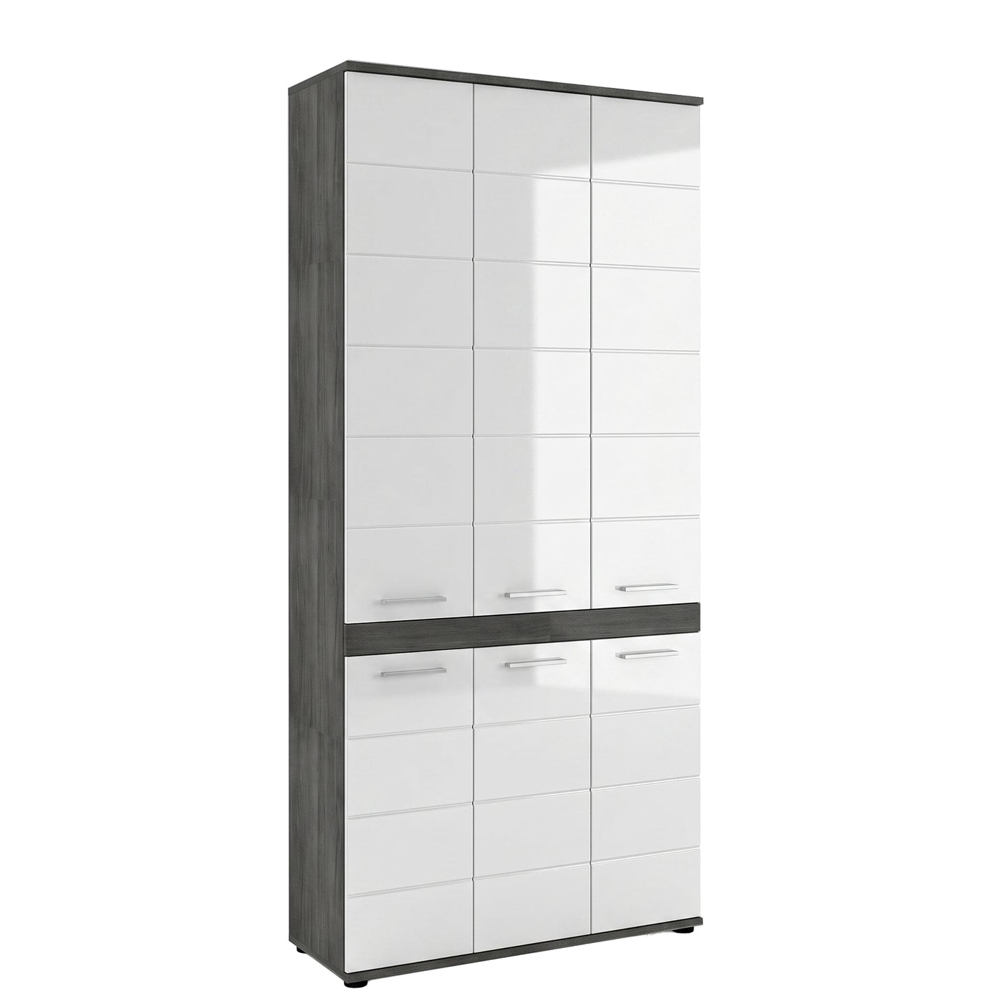 Blake Hochschrank (B/H/T: 90x191x31 cm) in Salbei und Artisan Eiche Nachbildung