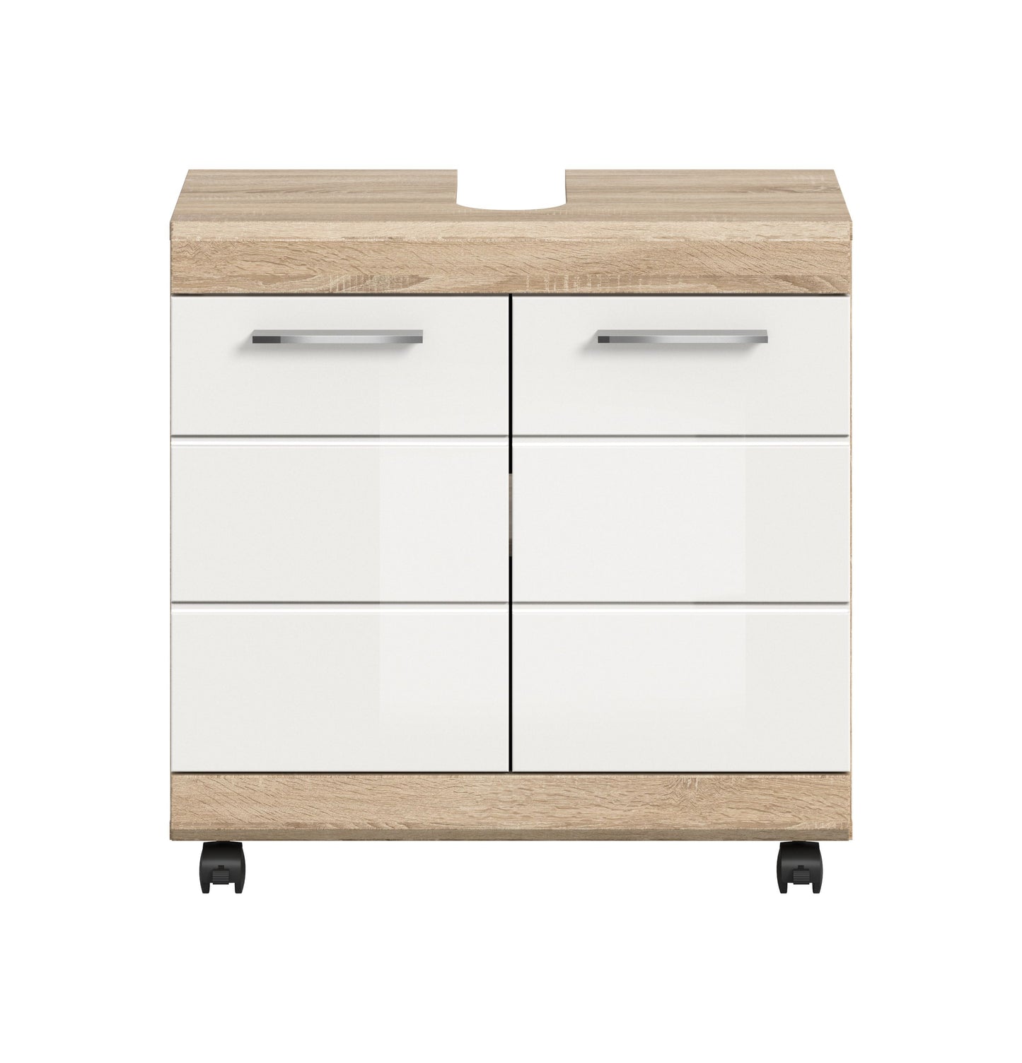 Homes & Jones Waschbeckenunterschrank auf Rollen, Schrank easy to handle