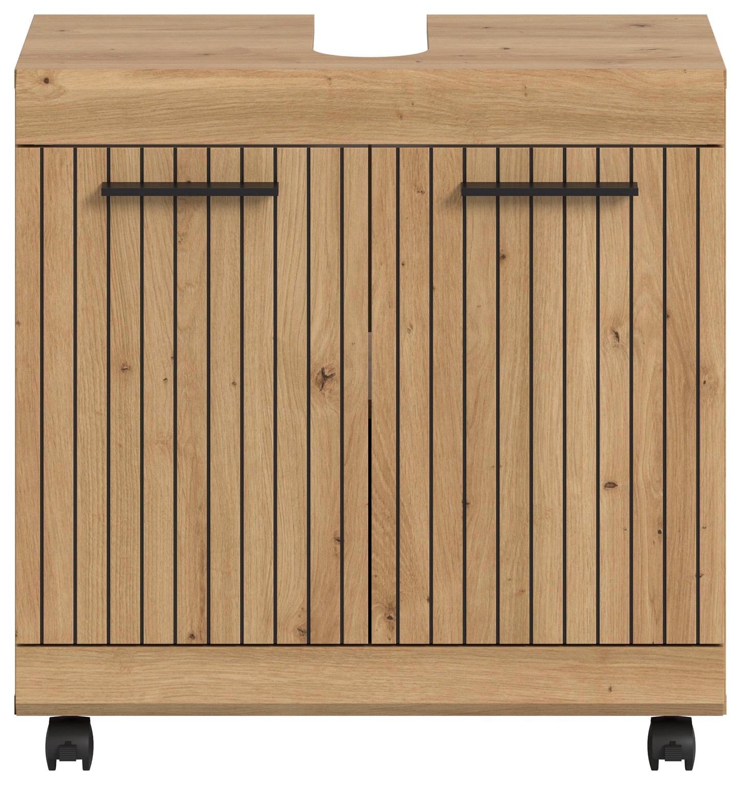 Homes & Jones Waschbeckenunterschrank auf Rollen, Schrank easy to handle