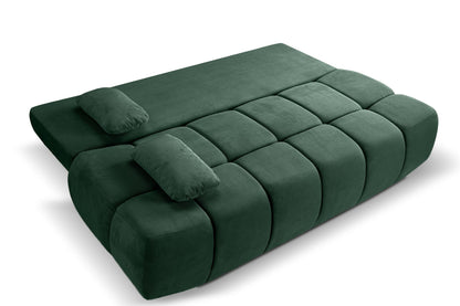 Canapé convertible Lauder – Canapé tendance en velours côtelé avec fonction couchage