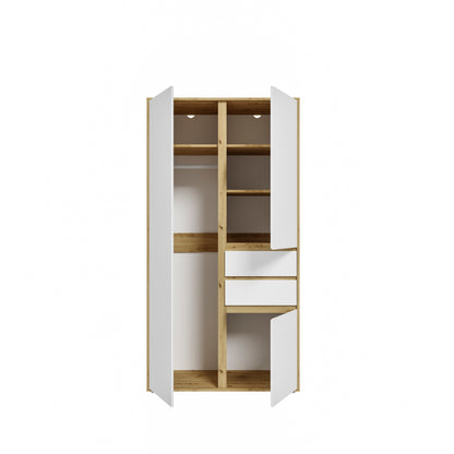 Homes & Jones Kleiderschrank 100 cm, Jugendzimmerschrank mit Schubladen