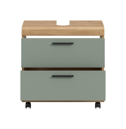 Homes & Jones Waschbeckenunterschrank auf Rollen, Schrank easy to handle