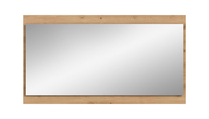 Homes & Jones Spiegel 110 cm breite, Spiegel auf Rahmen in Holzoptik, Flurmöbel