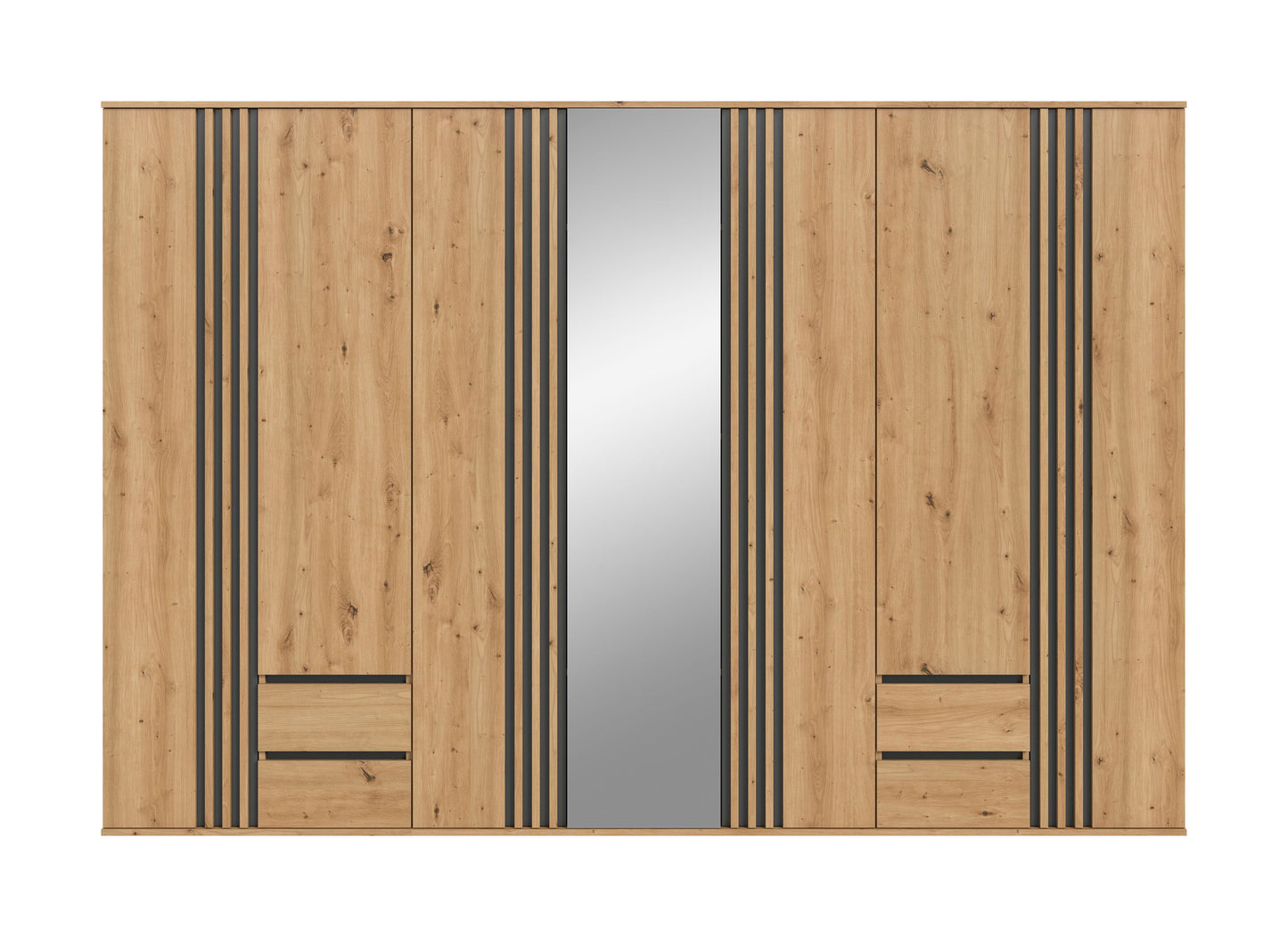 Homes & Jones Kleiderschrank 3-tlg., Schlafzimmerschrank 3x je 80 cm breit, 240 cm