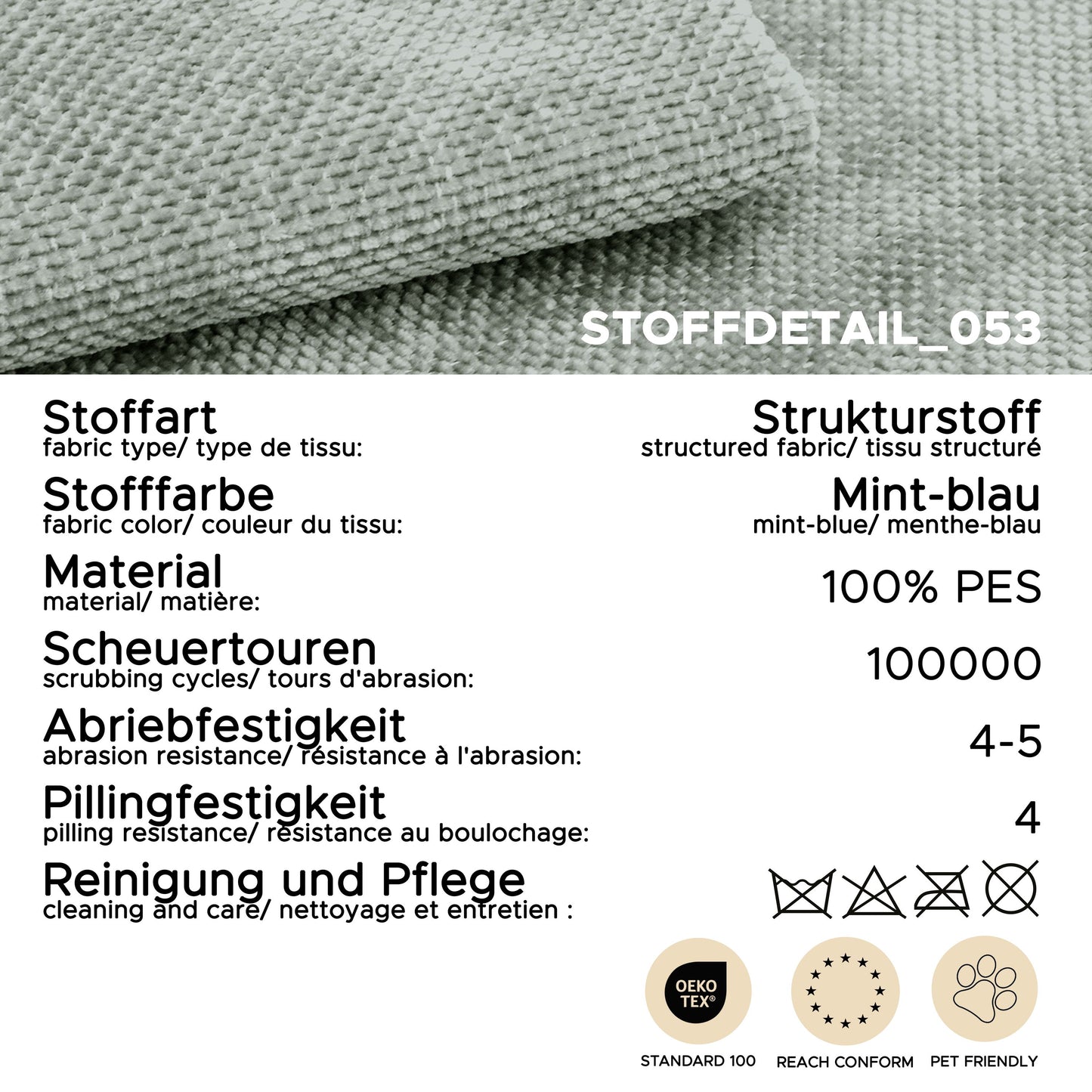 Homes & Jones Sofa 2,5-Sitzer Modernes Polstersofa m. Stoffbezug in Flachgewebe