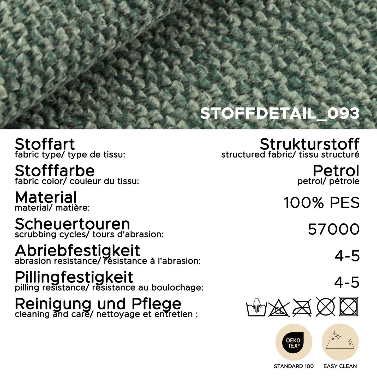 Homes & Jones Sofa 2-Sitzer mit Stoffbezug, Modernes Kompaktes Sofa pflegeleicht
