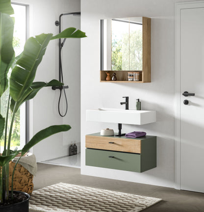 Homes & Jones Badmöbelset 3-tlg. Badmöbelset mit Badspiegelschrank, Badmöbel