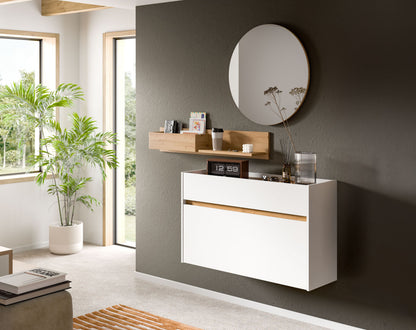 Ensemble de vestiaire DRIVE (L/H/P : env. 140/197/32 cm) en sauge/sauge