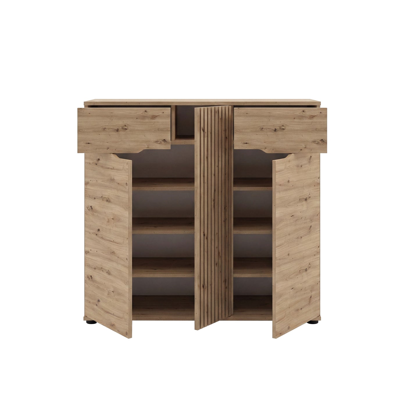 Keno Schuhkommode (B/H/T: 104x98x37 cm) in Artisan Eiche Nachbildung