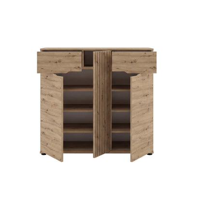 Keno Schuhkommode (B/H/T: 104x98x37 cm) in Artisan Eiche Nachbildung