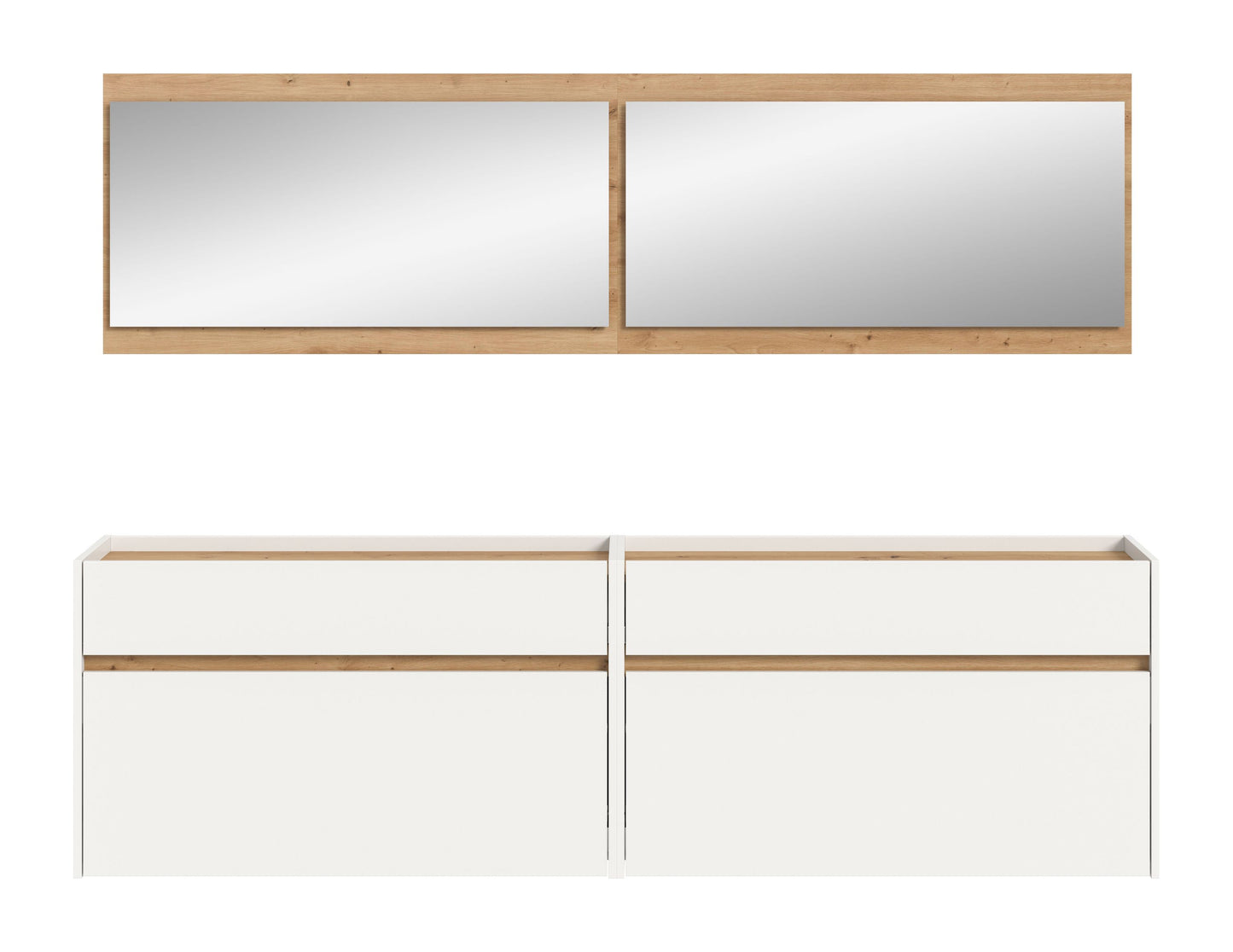 Homes & Jones Garderobe 4-tlg., Garderobenkomplettset, Dielenmöbel-Flurmöbel