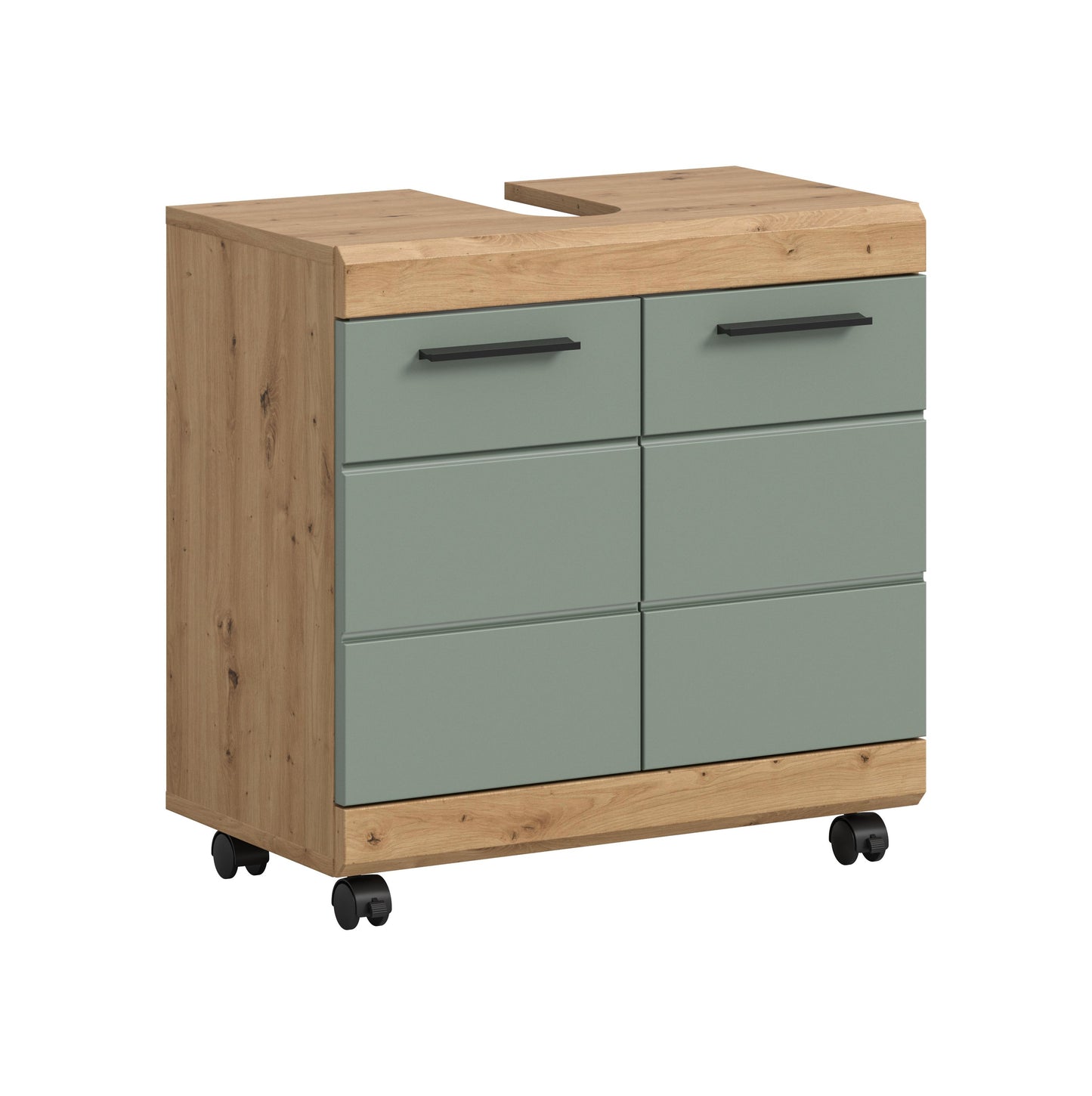 Homes & Jones Waschbeckenunterschrank auf Rollen, Schrank easy to handle