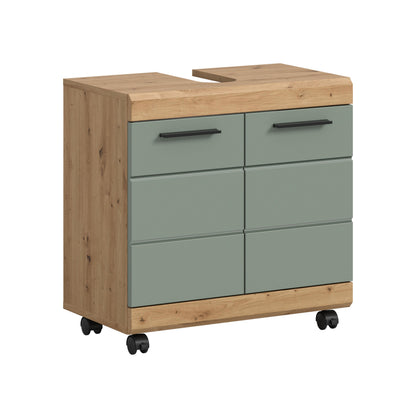 Homes & Jones Waschbeckenunterschrank auf Rollen, Schrank easy to handle