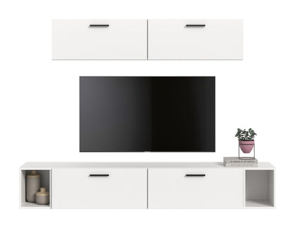 Homes & Jones Wohnwand 2-tlg. TV Möbel Modular Lowboard, Wohnzimmerschrank