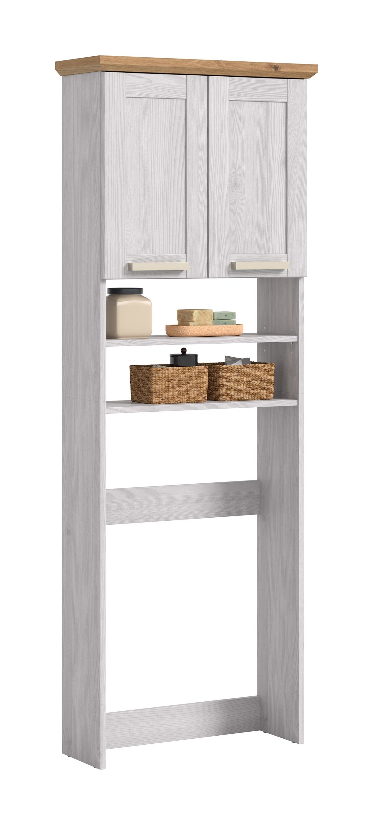 Homes & Jones Waschmaschinenschrank Landhausstil, Waschmaschinen-Überbauschrank