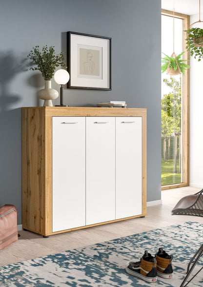 Homes & Jones Schuhschrank 120 cm breite, Garderobenschrank-Universalschrank
