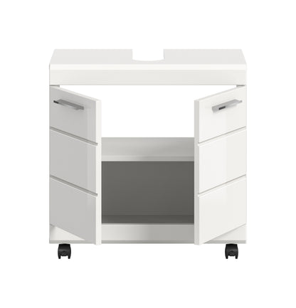 Homes & Jones Waschbeckenunterschrank auf Rollen, Schrank easy to handle