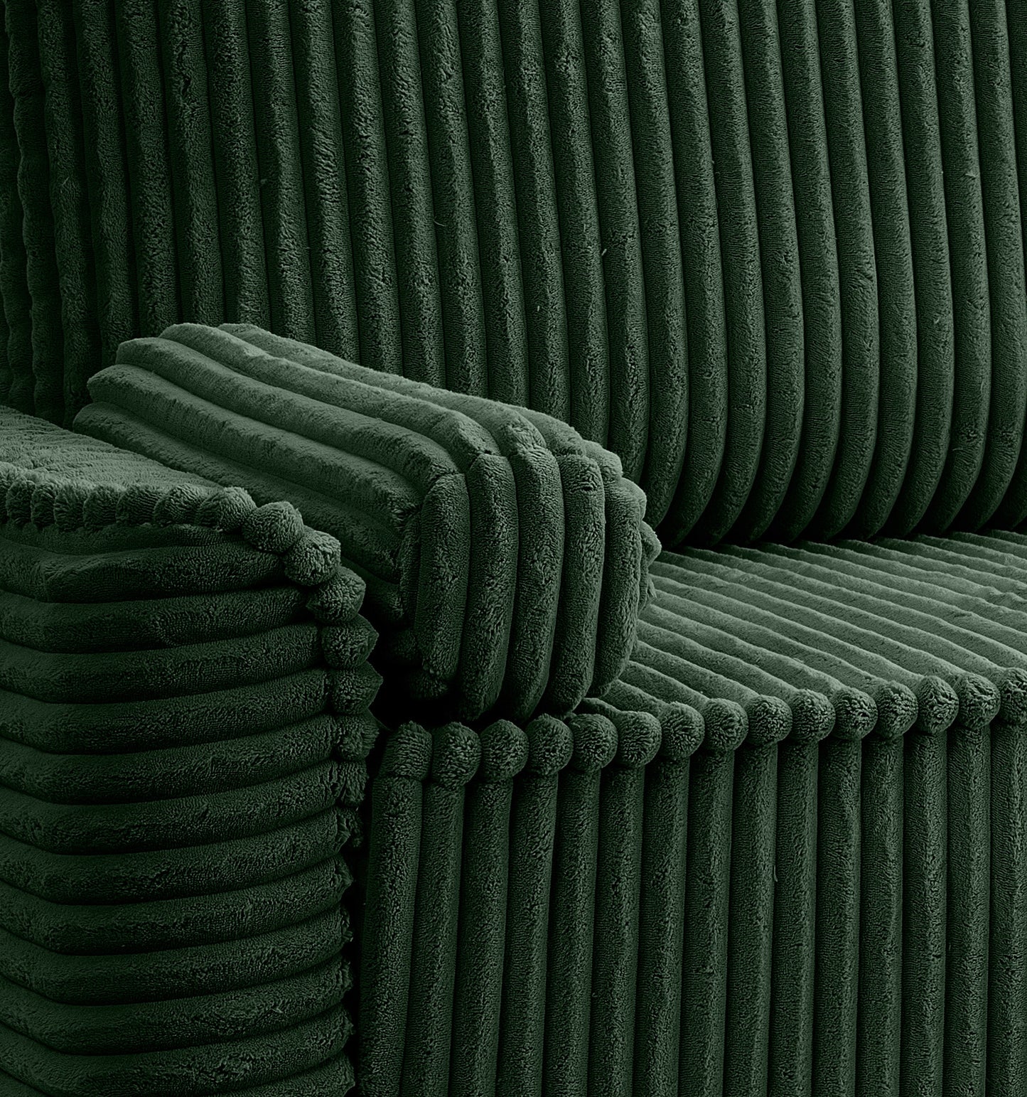 Canapé-lit Grubs – Canapé moderne en velours côtelé avec fonction couchage