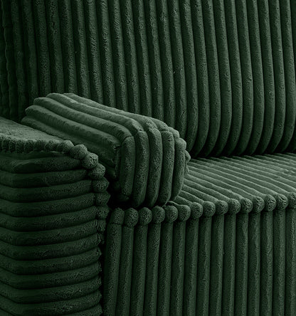 Canapé-lit Grubs – Canapé moderne en velours côtelé avec fonction couchage