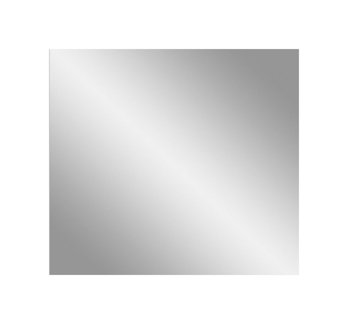Quadratischer Spiegel mit glatter, reflektierender Oberfläche
