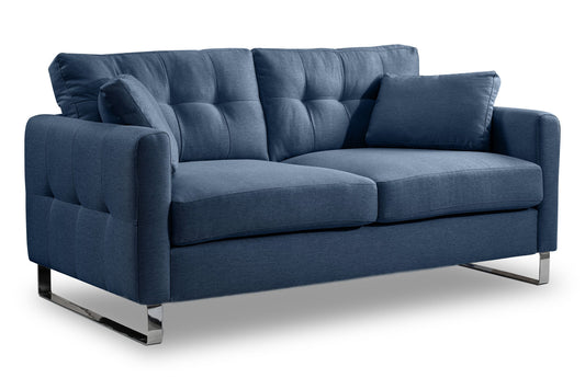 Canapé 2 places moderne Hera – Canapé 2 places moderne avec revêtement en tissu plat
