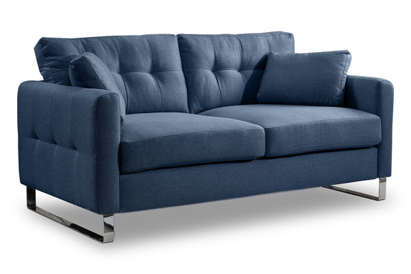 Modernes 2-Sitzer Sofa Hera – Modernes 2-Sitzer Sofa mit Flachgewebe-Bezug