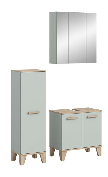 Ensemble de salle de bain STAR (L/H/P : env. 109/190/34 cm) vert clair/vert clair