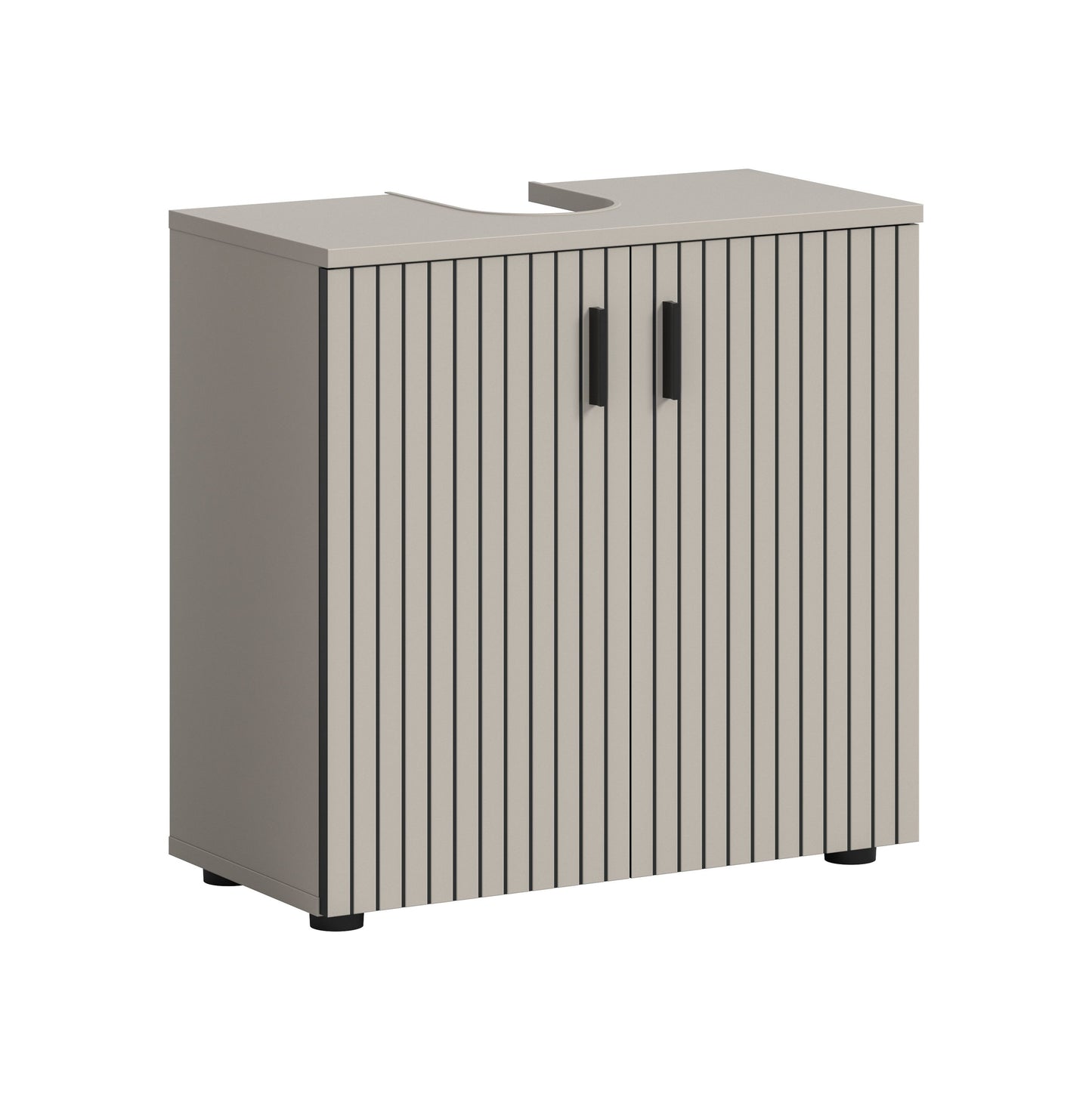 Meuble sous-lavabo MONE (L/H/P : env. 60/59/30 cm) en cachemire/cachemire