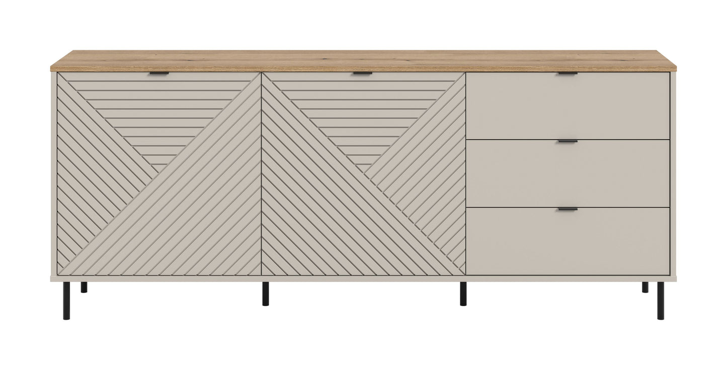 Homes & Jones Sideboard-Wohnzimmerschrank mit Schubladen, Wohnzimmermöbel