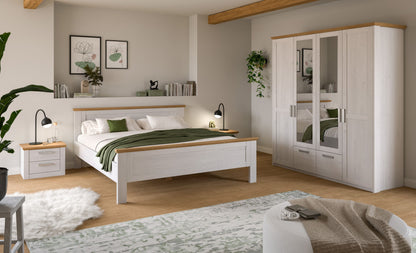 Homes & Jones Nachtkommode-Nako im Landhausstil, für Polsterbetten geeignet