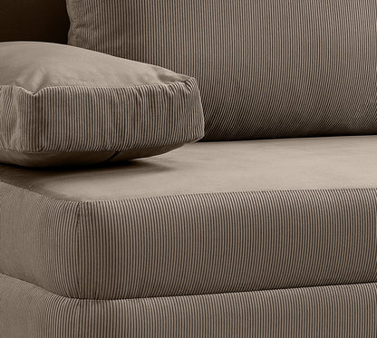 Sofa Bed Sorto – Comfortable Cord Sofa with Sleeping Function