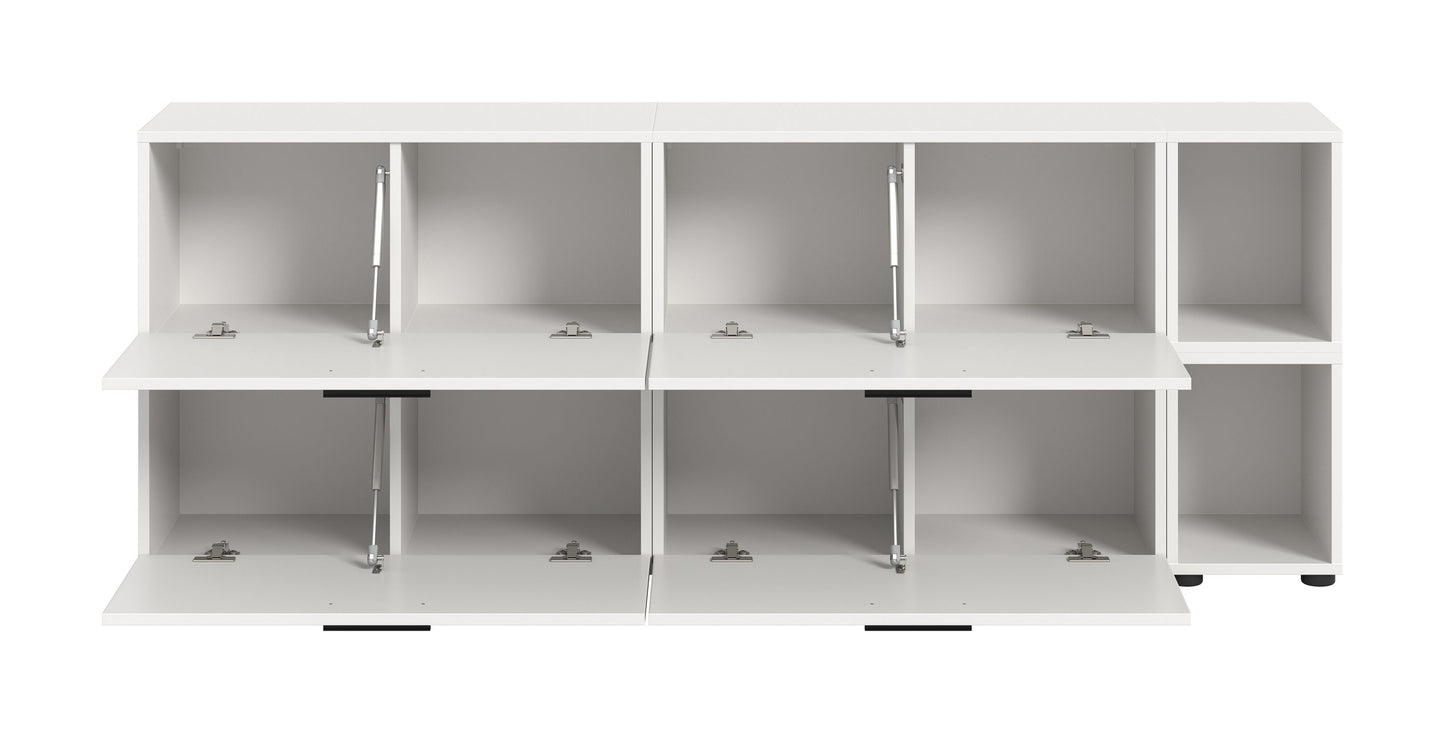 Homes & Jones Wohnwand 2-tlg. TV Möbel Modular Lowboard, Wohnzimmerschrank