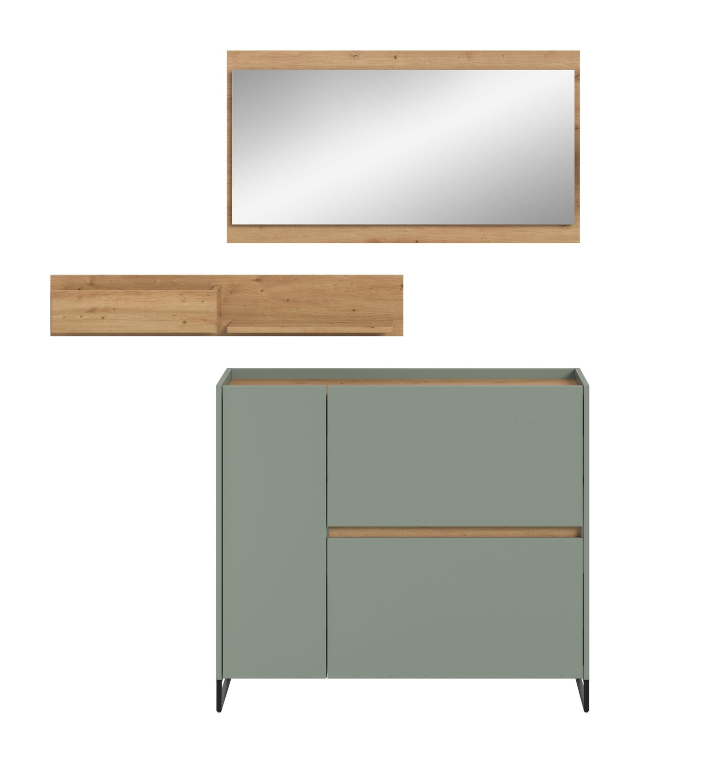 Homes & Jones Garderobe 3-tlg., Garderobenset, Dielenmöbel-Flurmöbel