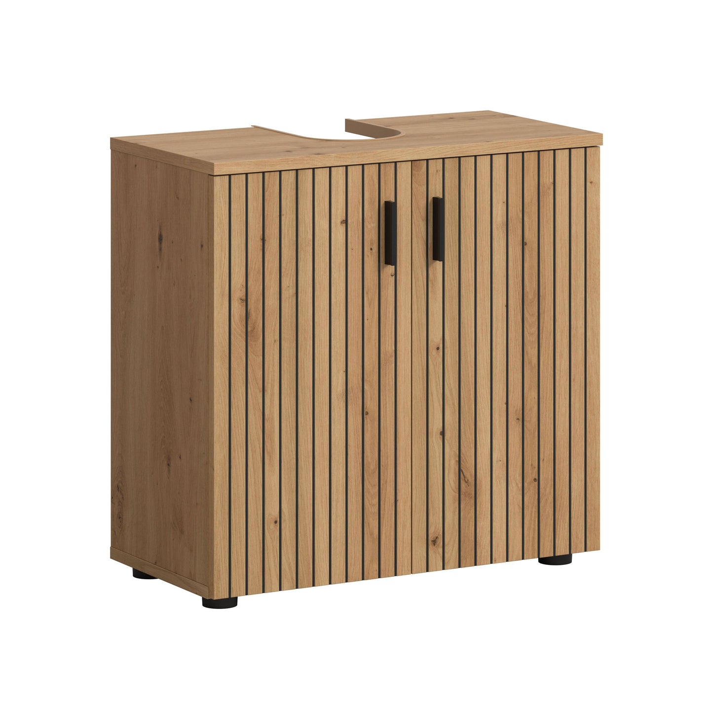 Meuble sous-lavabo MONE (L/H/P : env. 60/59/30 cm) en cachemire/cachemire