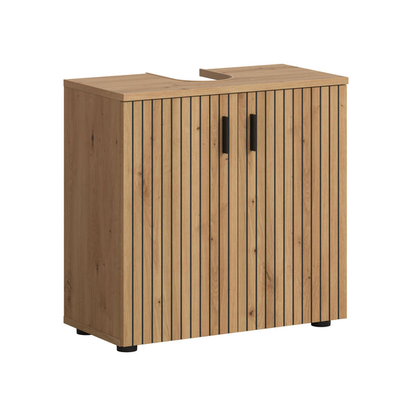 Meuble sous-lavabo MONE (L/H/P : env. 60/59/30 cm) en cachemire/cachemire