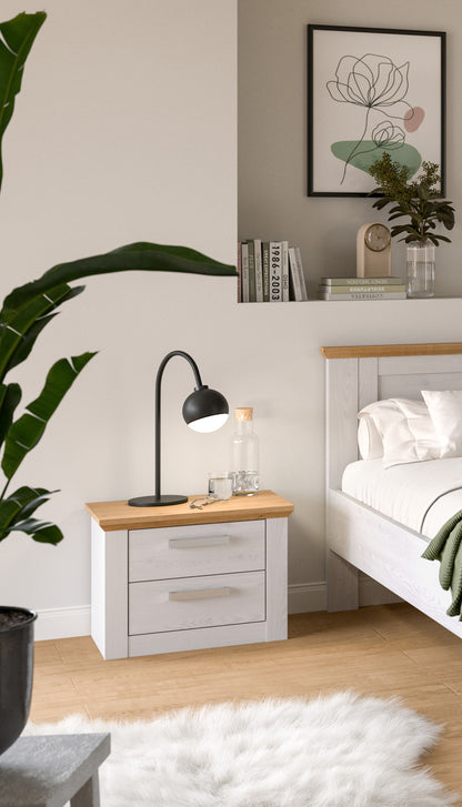 Homes & Jones Nachtkommode-Nako im Landhausstil, für Polsterbetten geeignet
